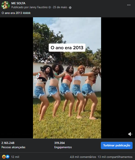 Resultados da Postagem em Me solta
